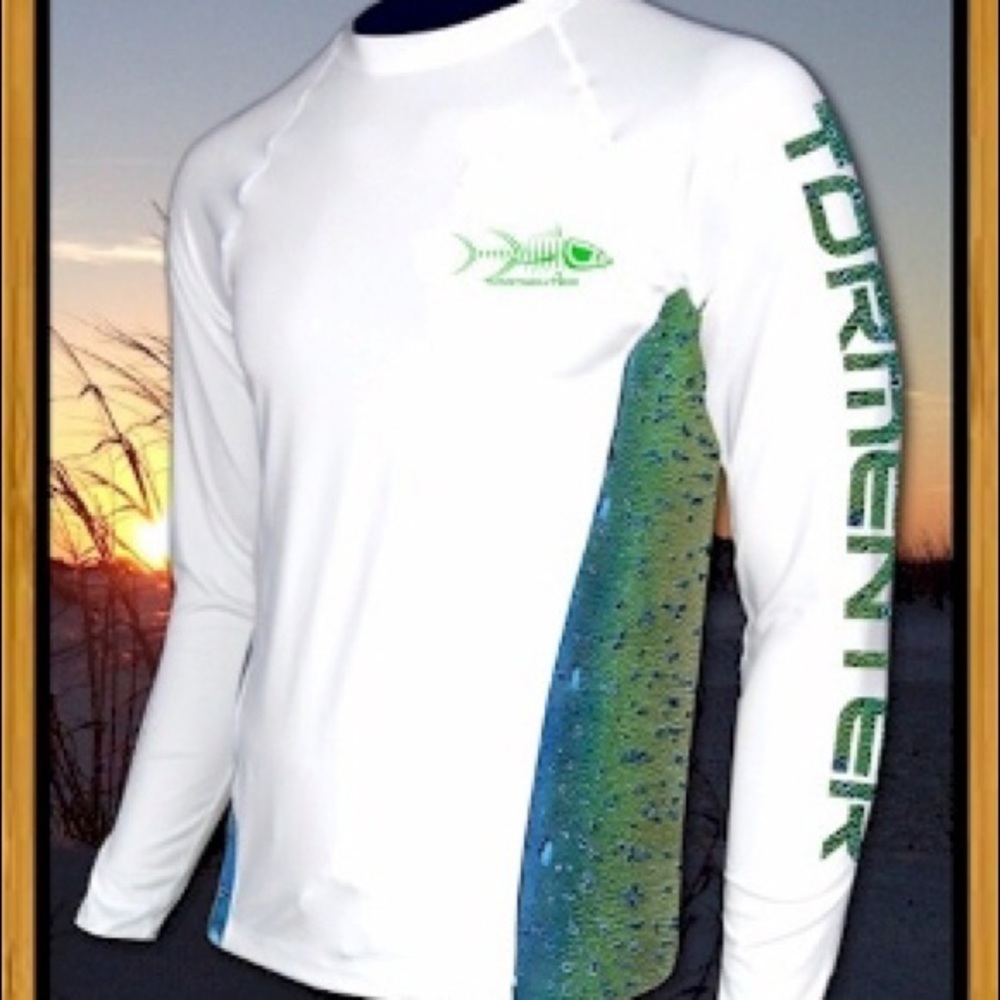 Tormenter Side Mahi Skin Men SPF50 Fishing Shirt